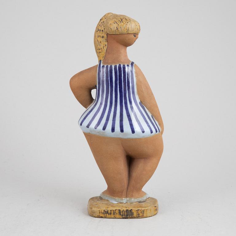 A stoneware figurine. 'Dora', by Lisa Larson, Gustavsberg, signed.