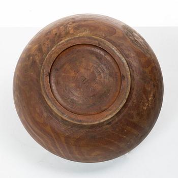 Turned bowl, folk art, 19th century.