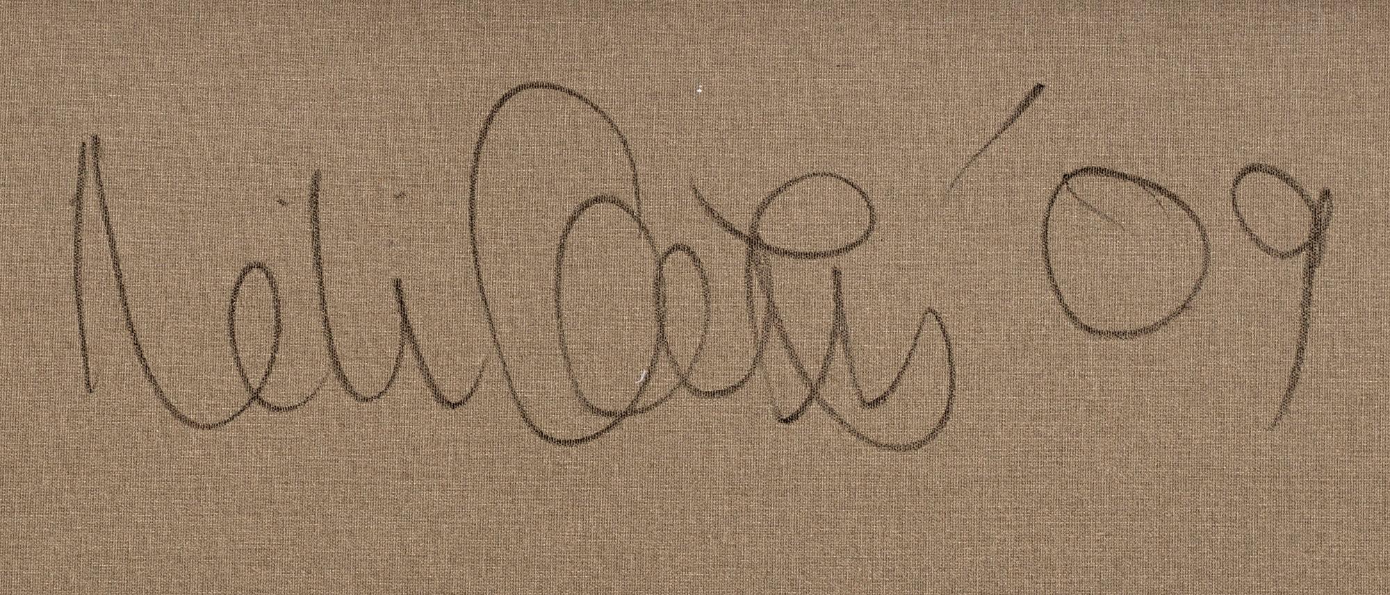 NIKI CERVIN, oil on canvas, signed and dated 2009 a tergo.