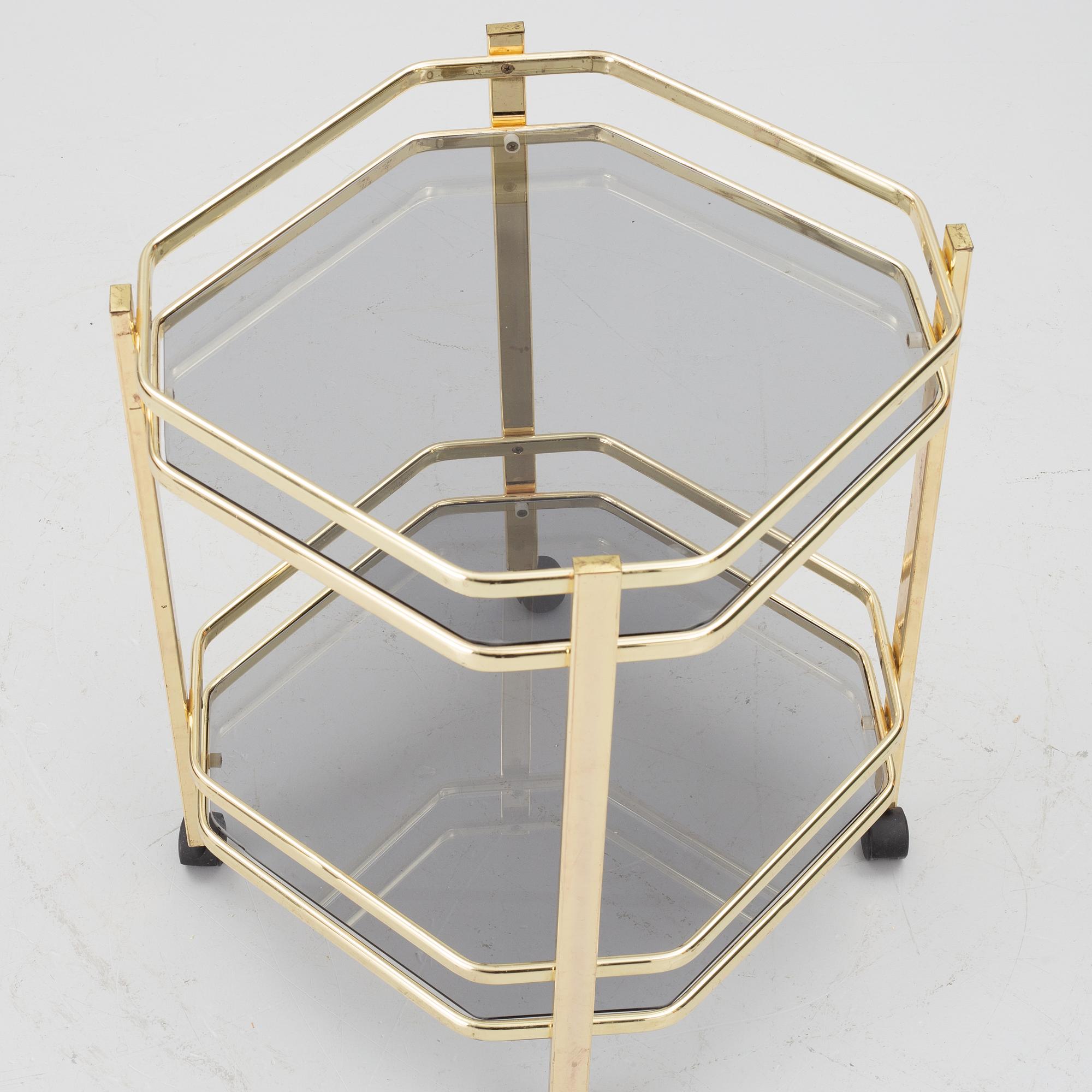 Serving trolley/side table, late 20th century.