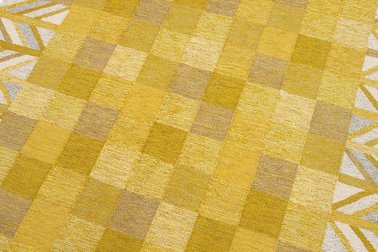 A carpet, flat weave, c. 242 x 180 cm.