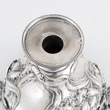 An Austro-Hungarian Art Nouveau Silver Candlestick, Vienna circa 1900.