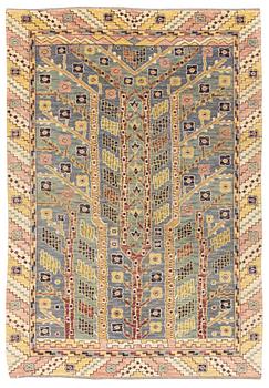 Märta Måås-Fjetterström, a carpet, "Almarna", knotted pile, 296 x 205 cm. Signed MMF.