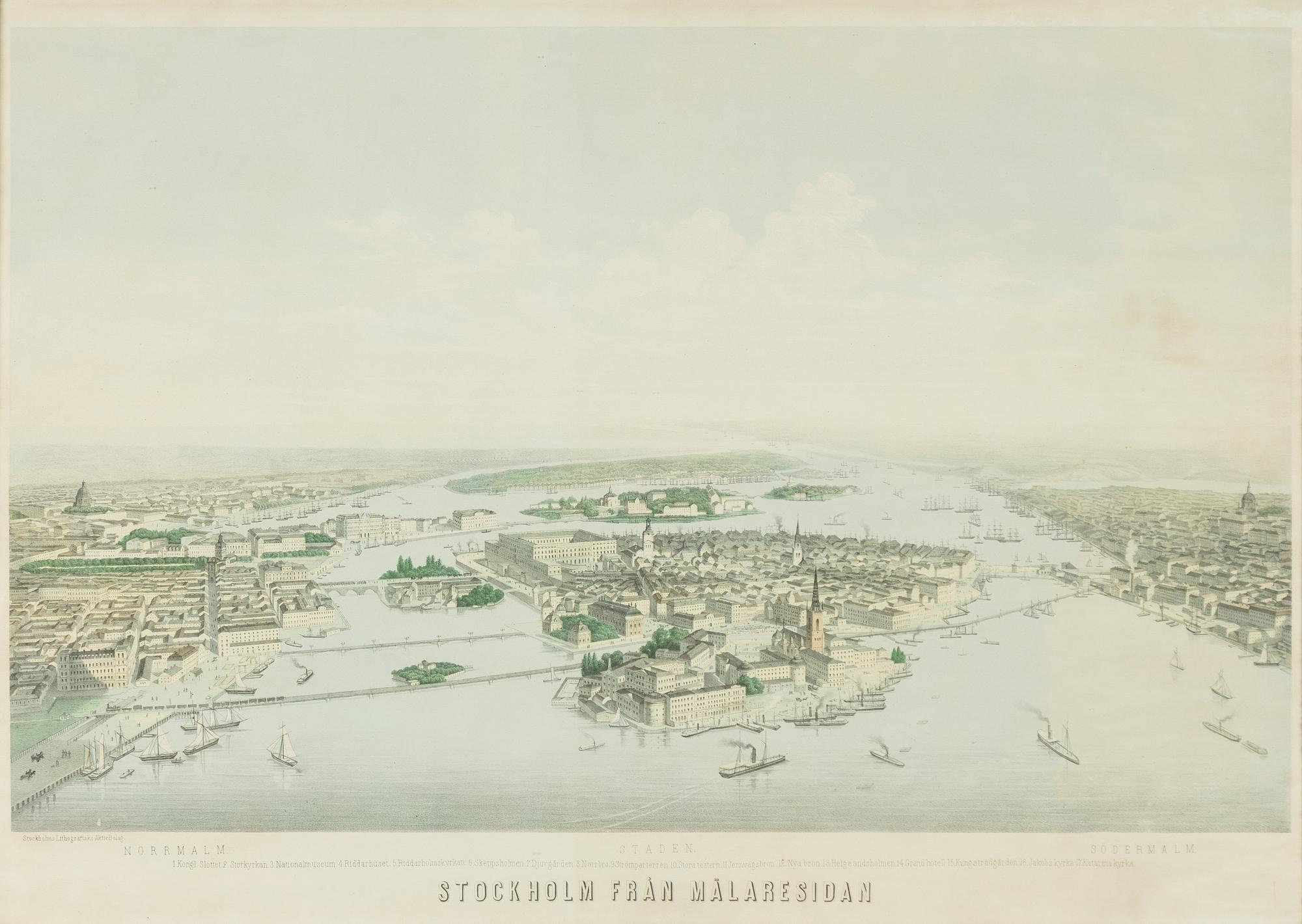 "Stockholm från Mälaresidan".