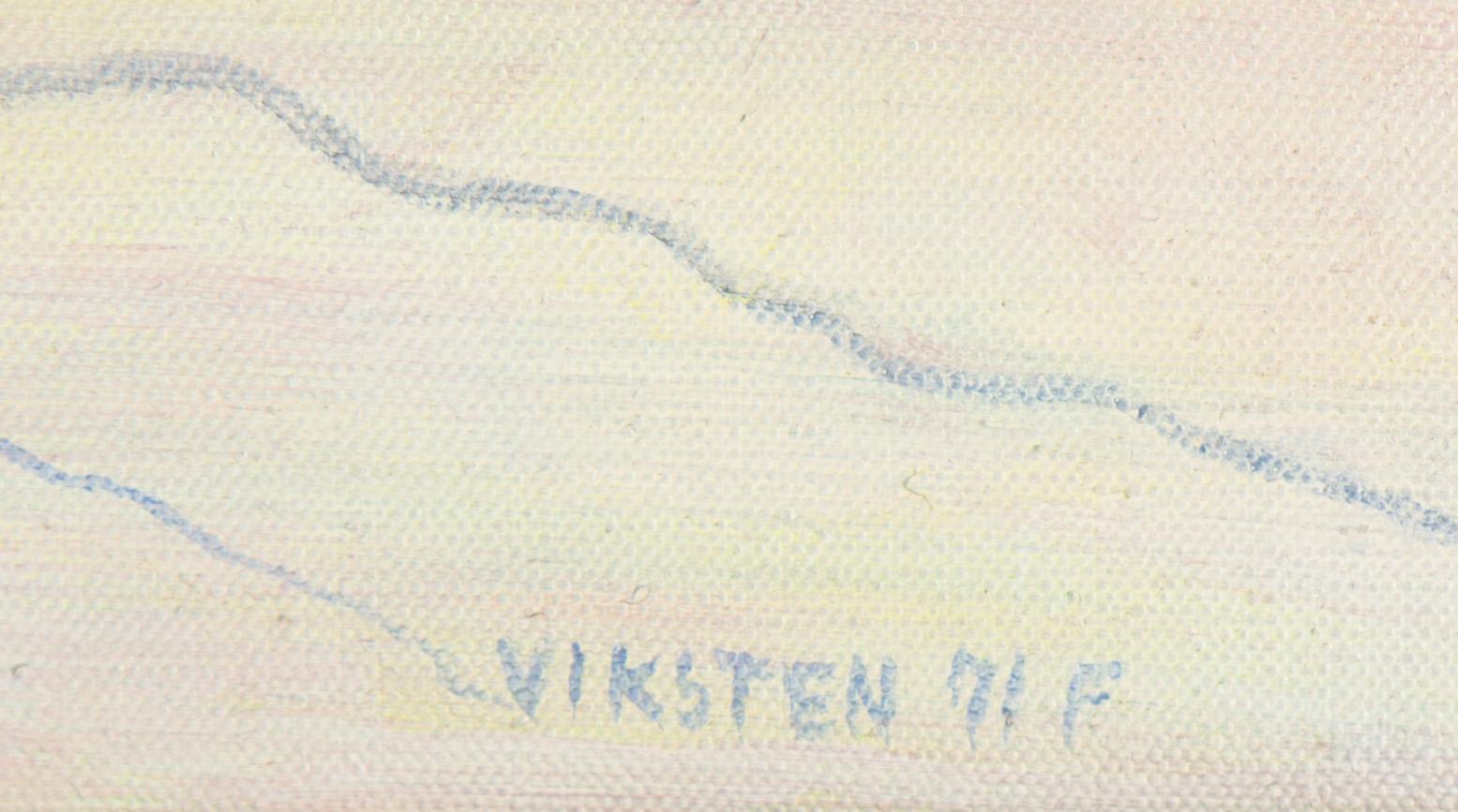 Hans Viksten, oil on canvas, signed and dated -71.