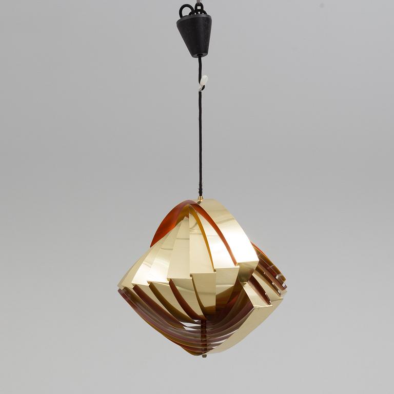 LOUIS WEISDORF, takarmatur, "Konkylie", sk. Tivolilampa, formgiven för Lyfa, 1968.