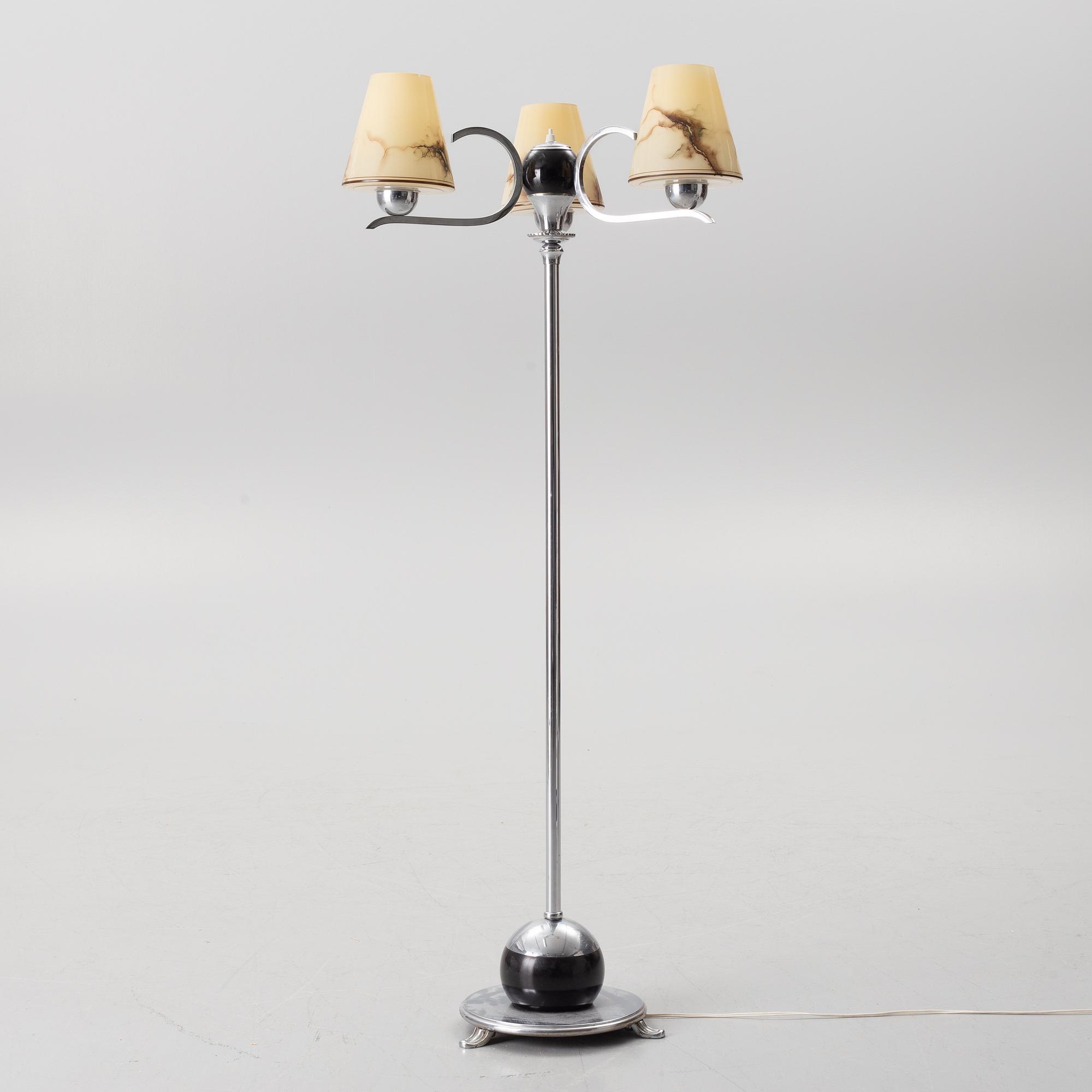 Golvlampa, 1920-30-tal.