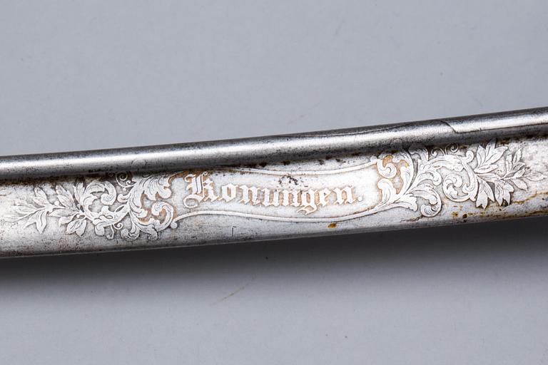 SABEL, svensk m/1859, för officer vid infanteriet.