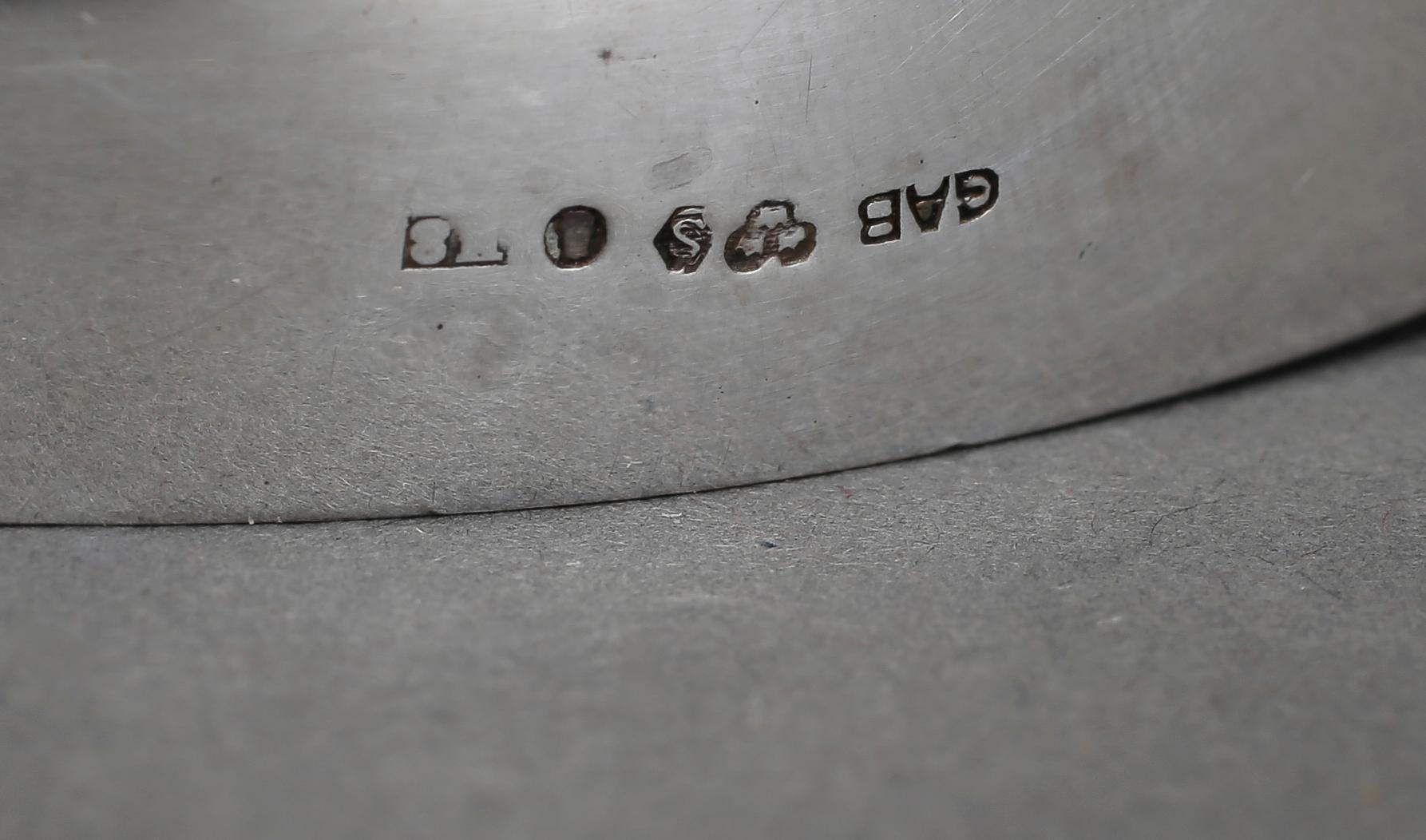BONBONJÄR, silver, Art déco, GAB, Stockholm, 1934. Tot vikt 244 gram.
