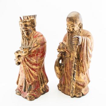 Decorative sculptures a pair East Asia 20th century.