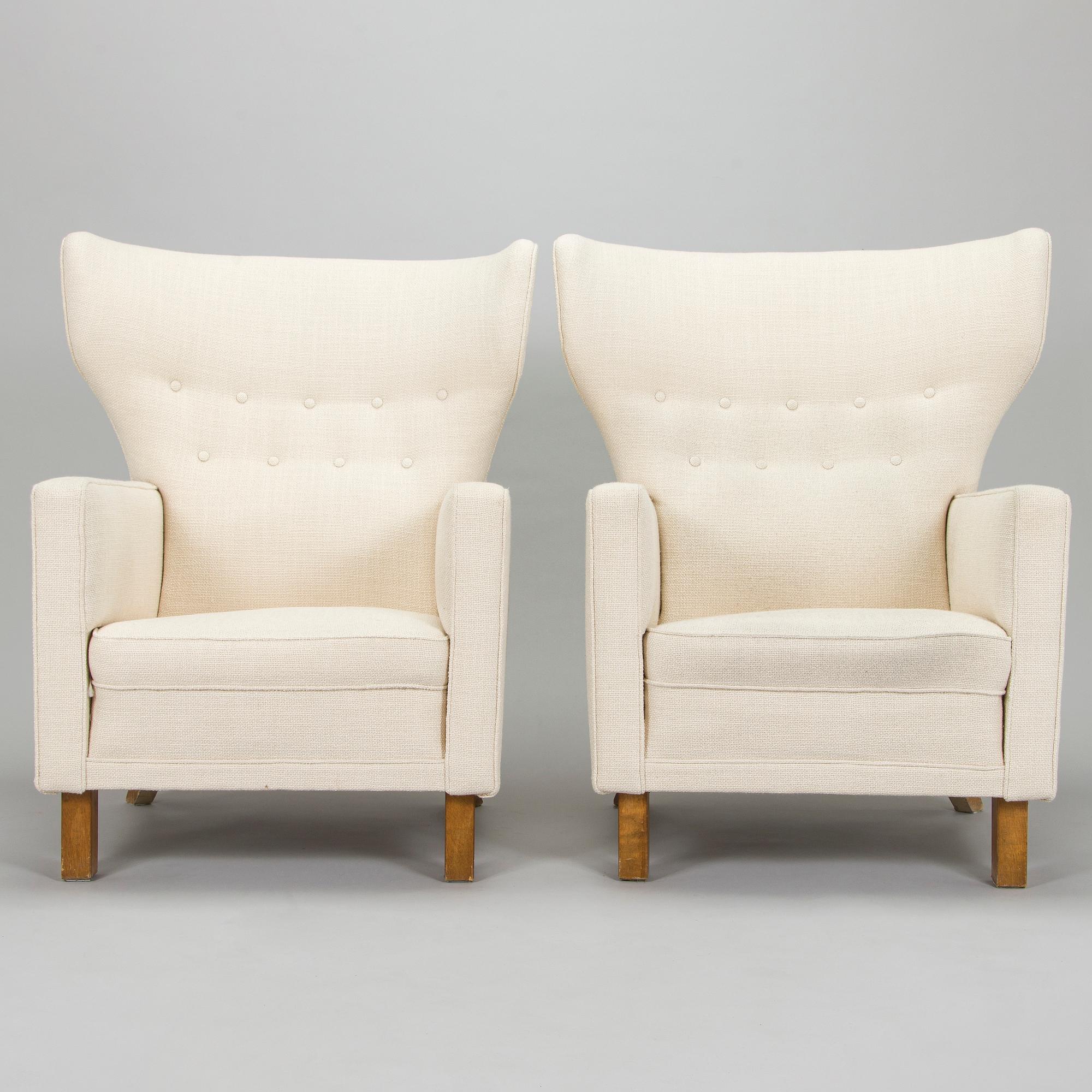 A pair of mid-20th century 'Mexico' armchairs for Paul Boman Ltd.