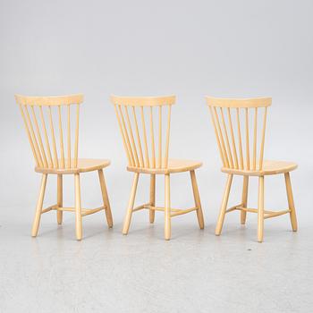 Carl Malmsten, a set of three chairs, "Lilla Åland", Stolab, 2002.