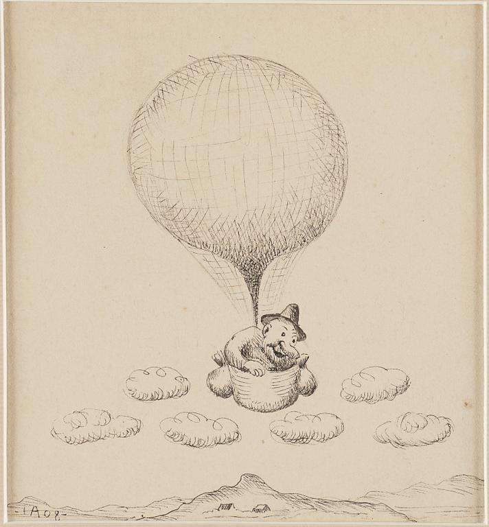 Ivar Arosenius, "Ballongresan I".