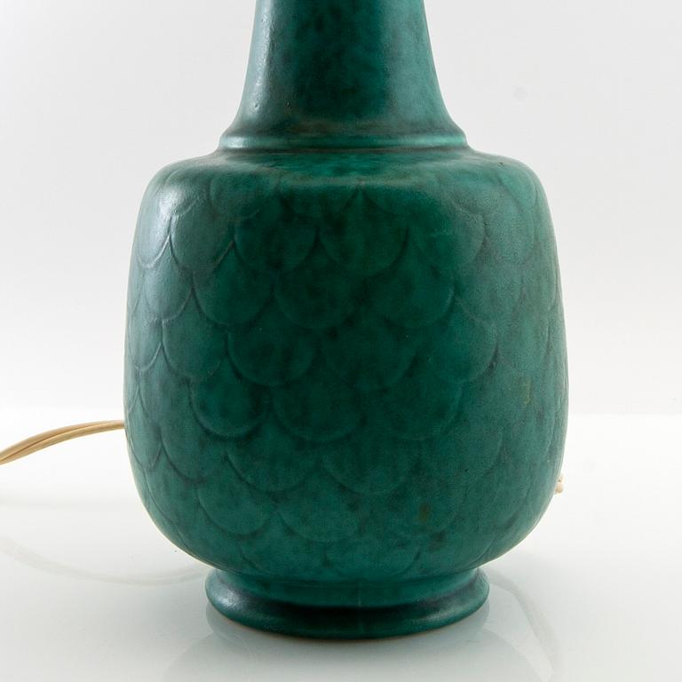 Wilhelm Kåge, lamp and lid vase mid-20th century.