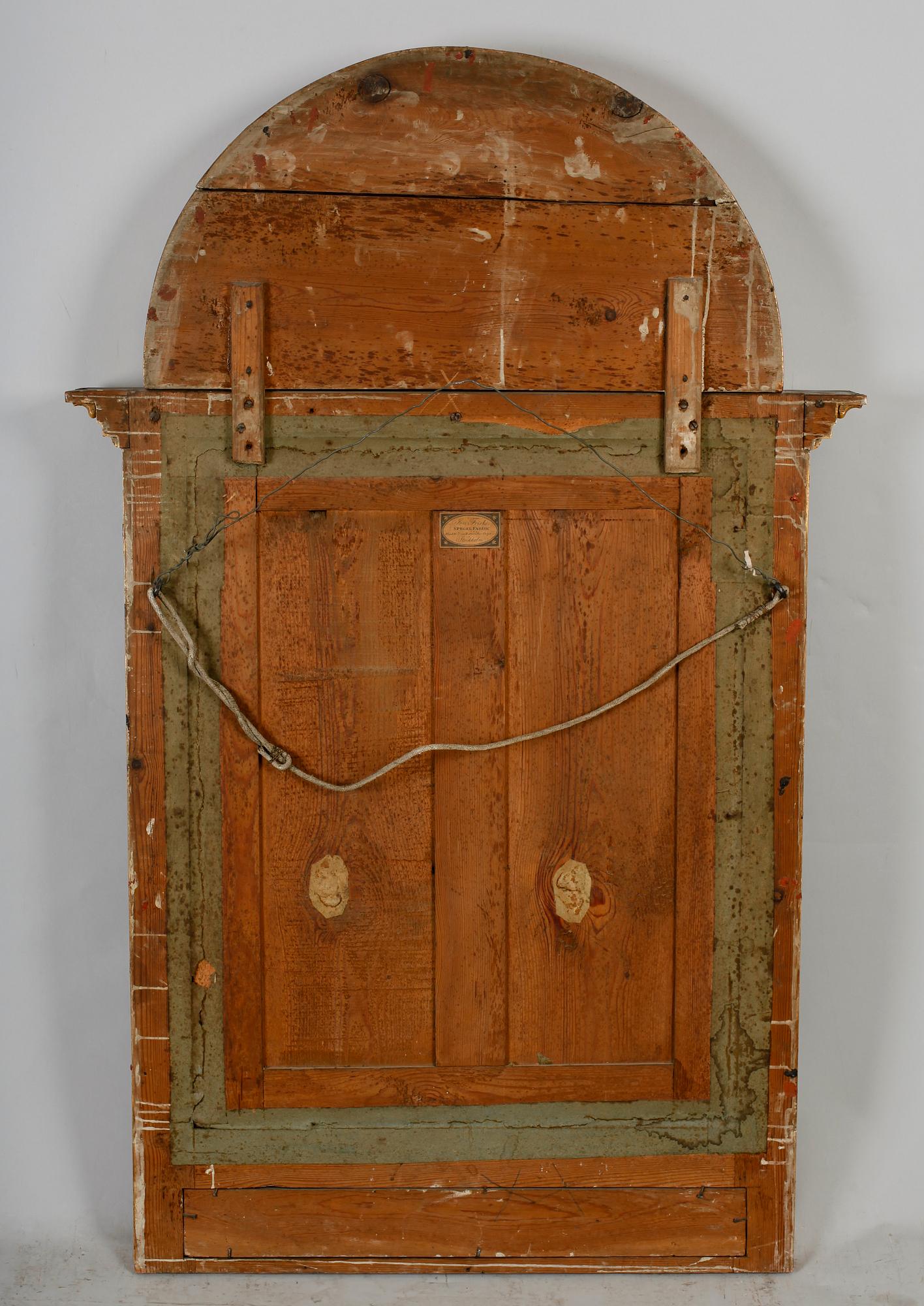 SPEGEL, empire, Jon Frisk (1787-1849), Stockholm, 1800-talets första hälft.
