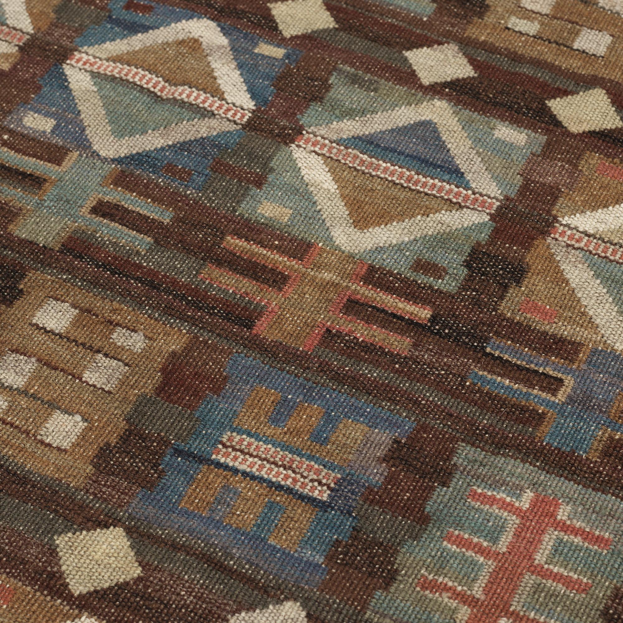 DRAPERI. "Renaissance". Rölakan. 260,5 x 142,5 cm. Signerat MMF.