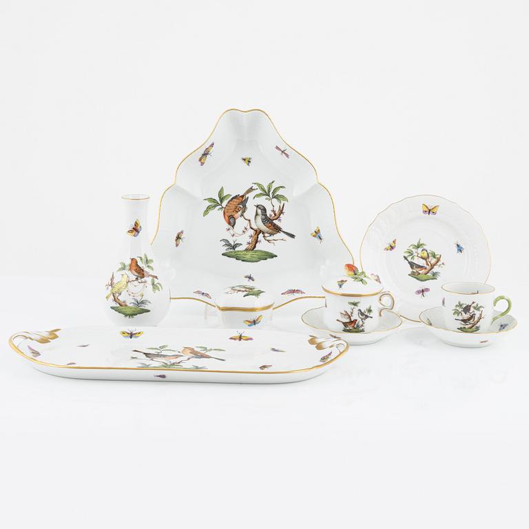 A Herend Porcelaine Service, 'Rothschild Birds/Couple of Birds' (24 pieces).