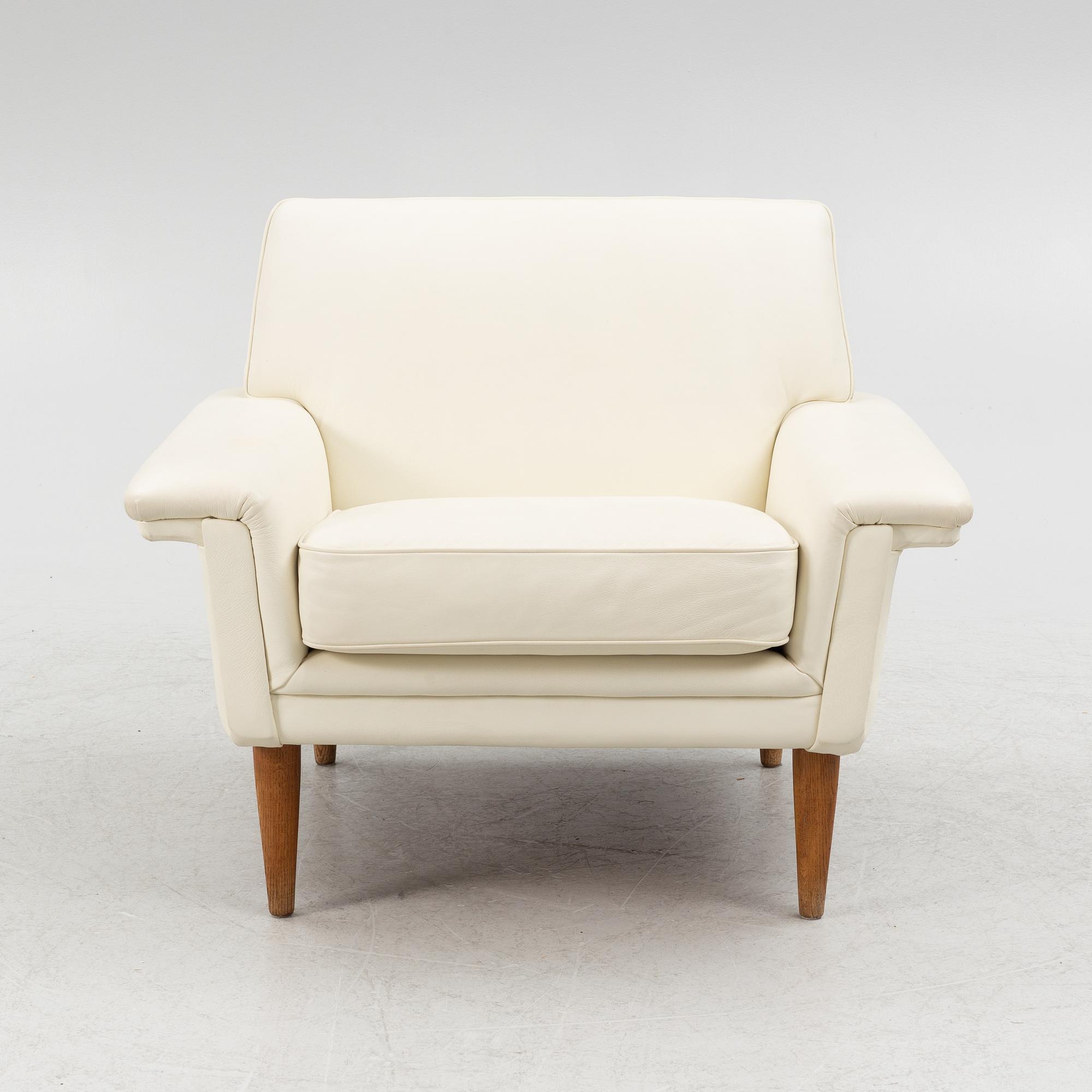 Johannes Andersen, a 'Drott' sofa and an armchair, Trensum, 1960s.