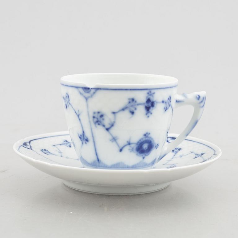 A 30-piece porcelain "Blue fluted" coffee service, Bing & Grøndahl, Denmark.