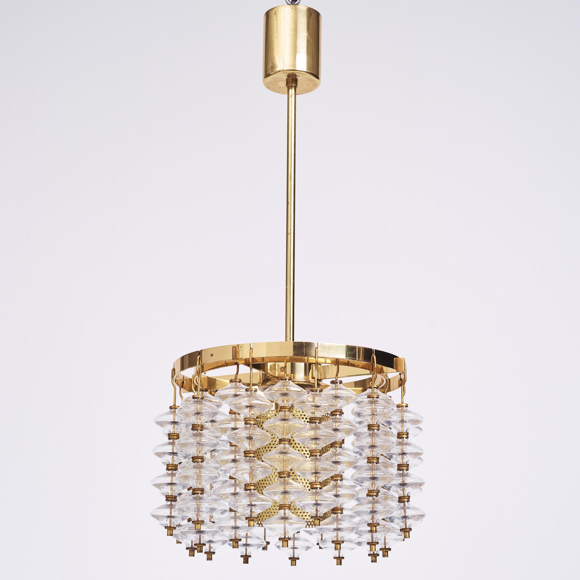 Hans-Agne Jakobsson, an 'Estrella' Ceiling Light, modell T581/H, Markaryd 1960-70s.