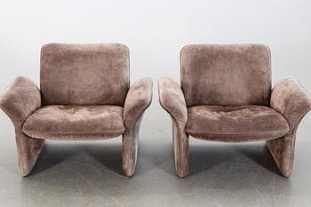 A PAIR OF CHAIRS, "DS 50"; De Sede, 1970's.