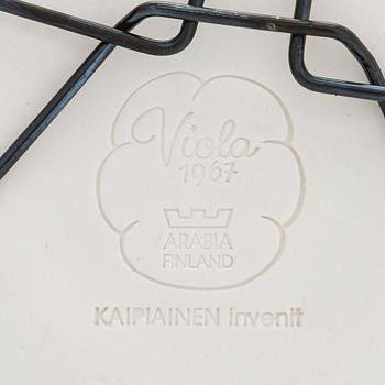 Birger Kaipiainen, two decorative ceramic "Viola" dishes,  stamped, Arabia, late 20th century.