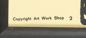 Tove Jansson, poster, Moomin, Bull's Presstjänst, Art Work Shop, 1960s.