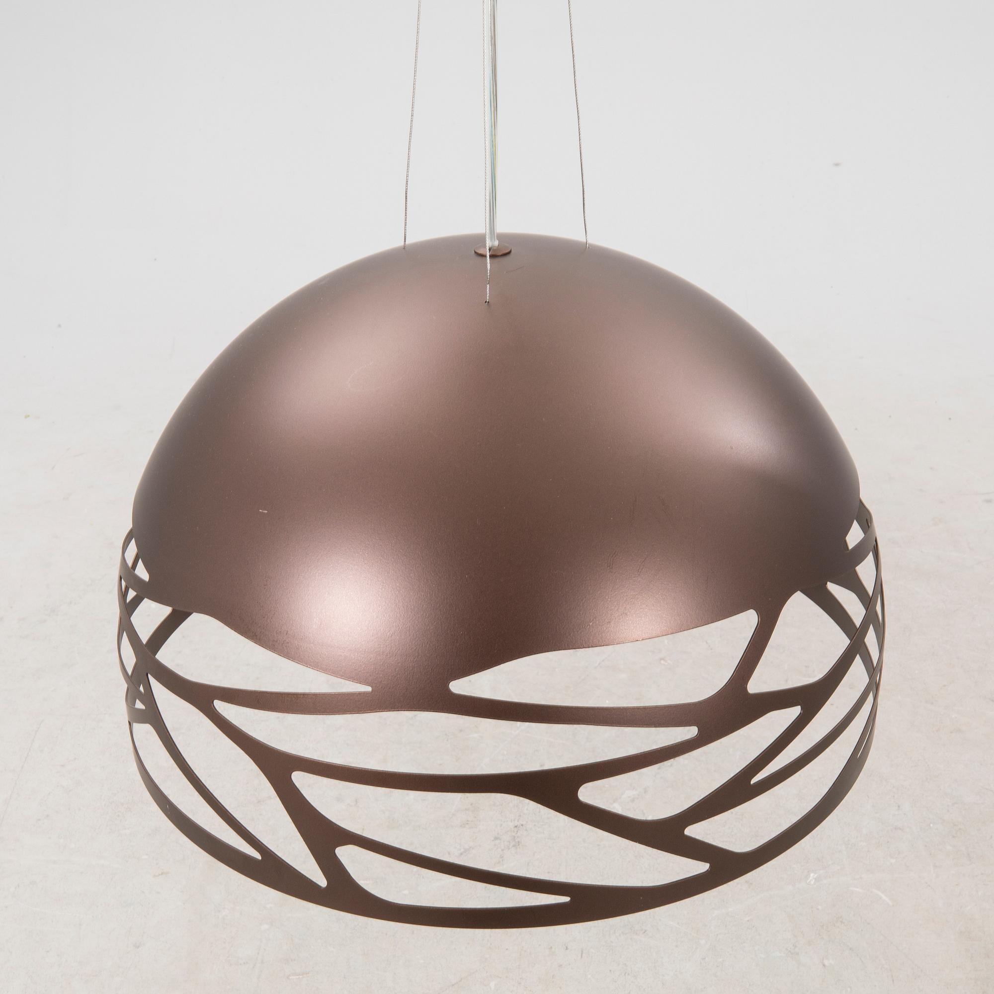 Andrea Tosetta, A Kelly copper  ceiling pendant 21st century.