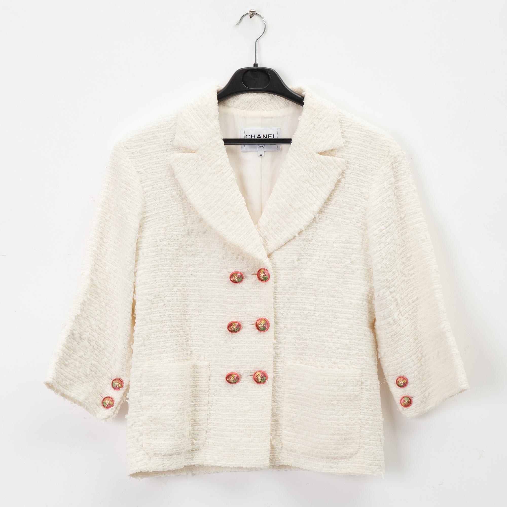 Chanel, kavaj, storlek Fr 40.