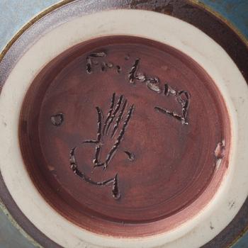 Berndt Friberg, a stoneware vase, Gustavsberg studio, Sweden 1973.