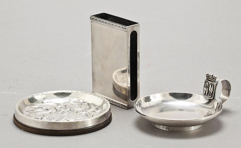 PARTI SILVER, 3 delar, Borås samt stockholm, 1940-51. Silvervikt 264 gr.