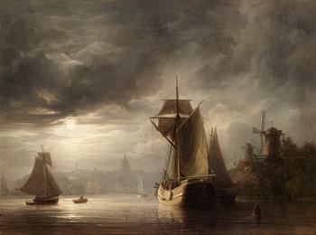 Johan Christian Berger, Stockholms inlopp, aftonstämning.