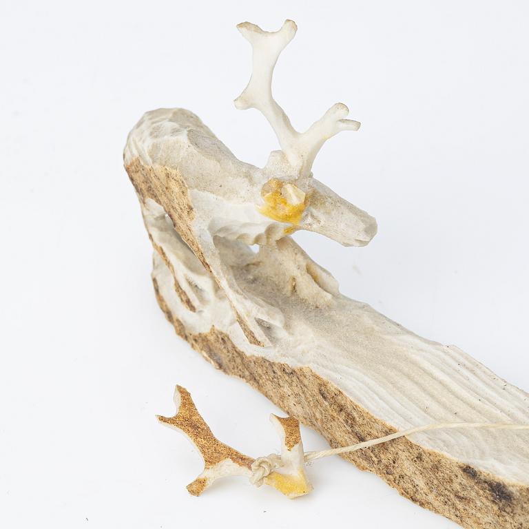 Erik Norberg, sculptures, 2 pcs. Reindeer separation.