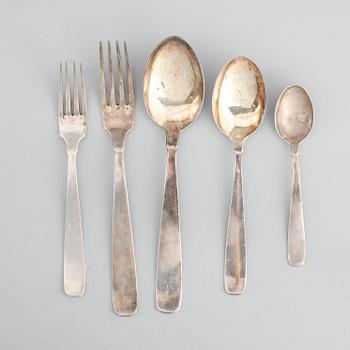 BESTICK, 27 delar, silver 800, 1900-tal. Vikt ca 1473 g.
