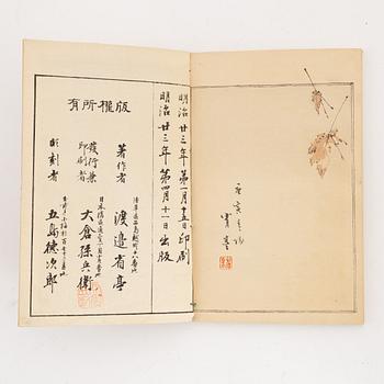 Shotei Watanabe, album, tre stycken, omkring 1900.