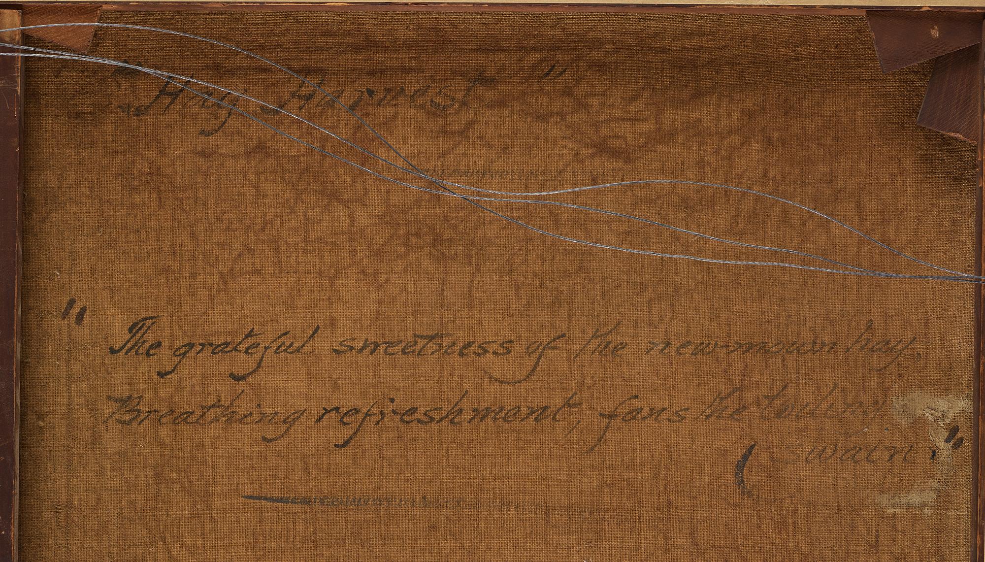 GEORGE TURNER, oil on canvas, signed Geo. Turner and dated 1880.