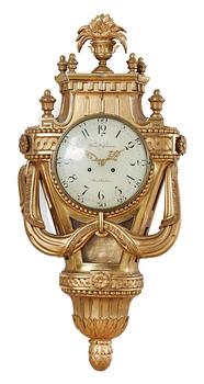 397. A Gustavian wall clock.