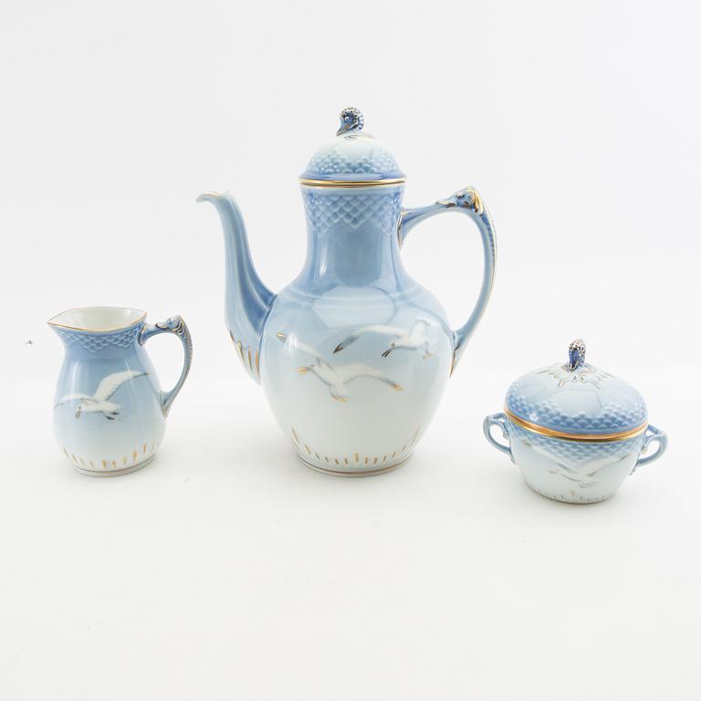 Coffee service 17 pcs "The Seagull" Bing & Grøndahl, Denmark. porcelain.