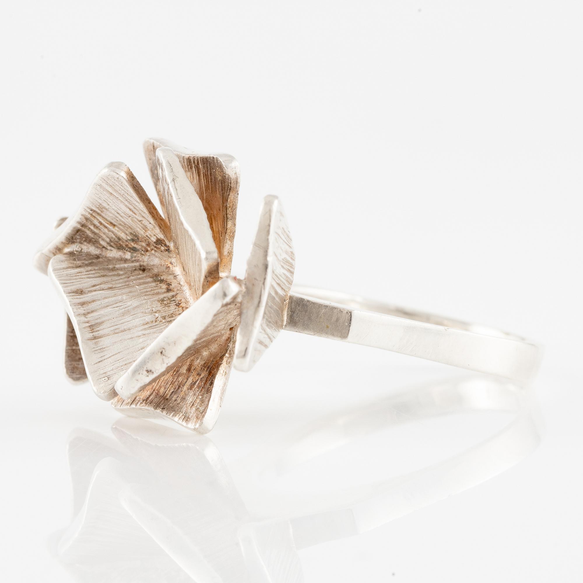 Rey Urban for Åge Fausing, ring, sterling silver, Denmark.
