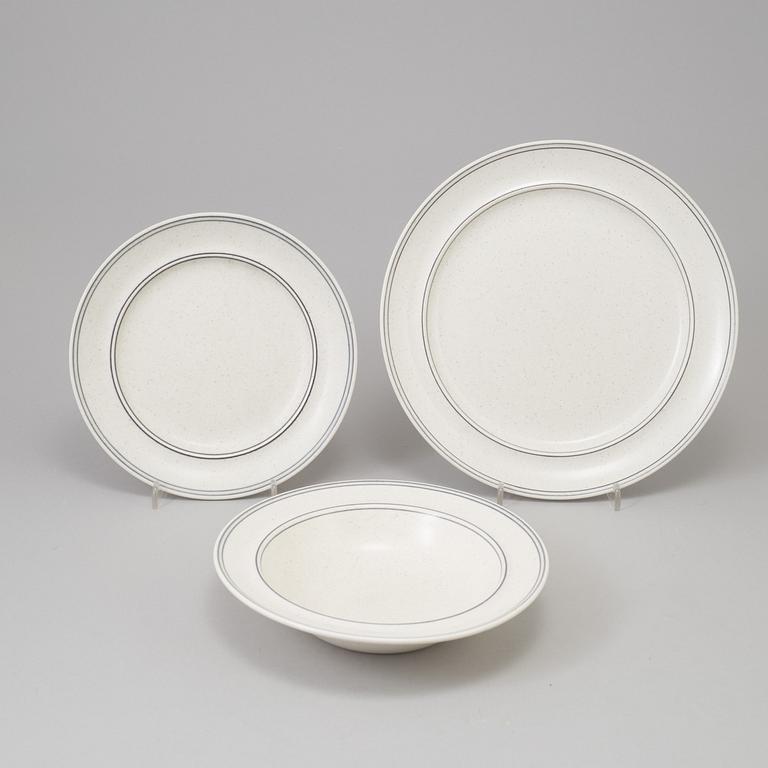 STIG LINDBERG, a 46 piece stoneware service 'Birka' from Gustavsberg.