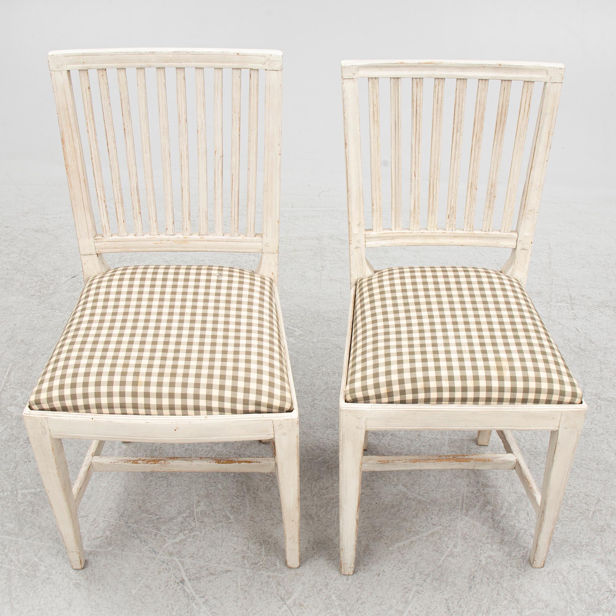 Eight chairs, 19th Century.