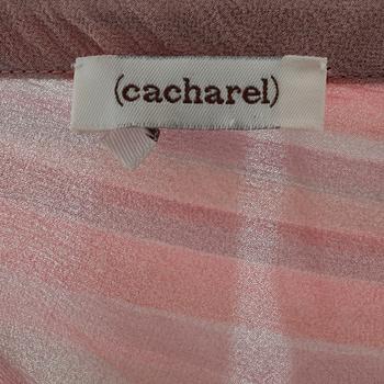 CACHAREL, a silk ruffled dress.