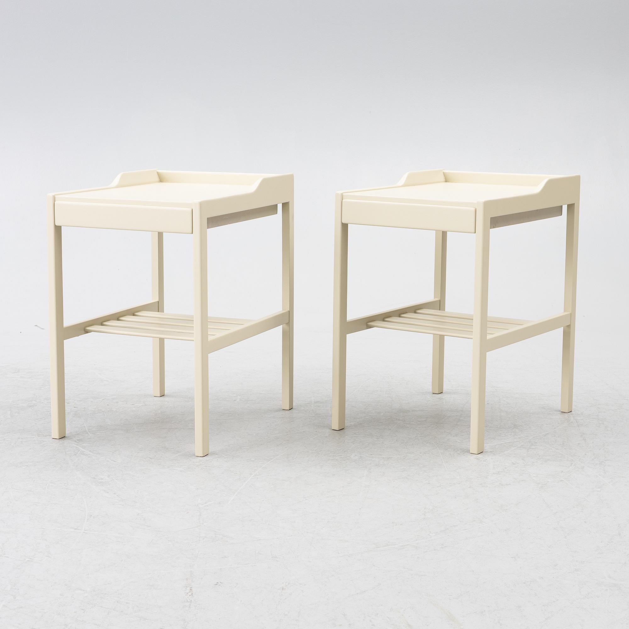 Bertil Fridhagen, bedside tables, a pair, Bodafors, 1960s.