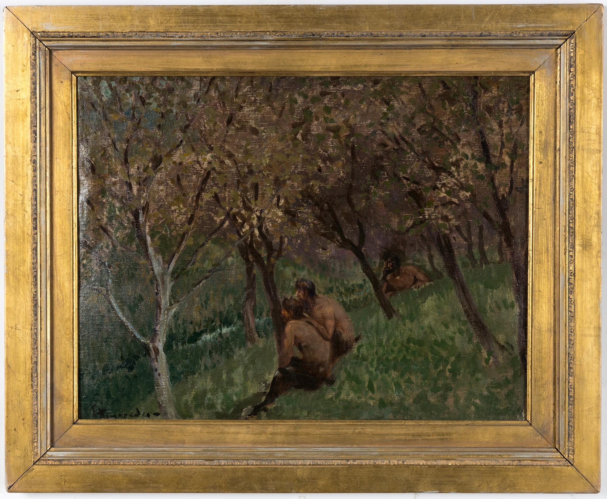 Eduard Ameseder, "Lauschende Faune".