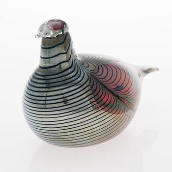 OIVA TOIKKA, A GLASS BIRD, signed O. Toikka, Nuutajärvi Notsjö.