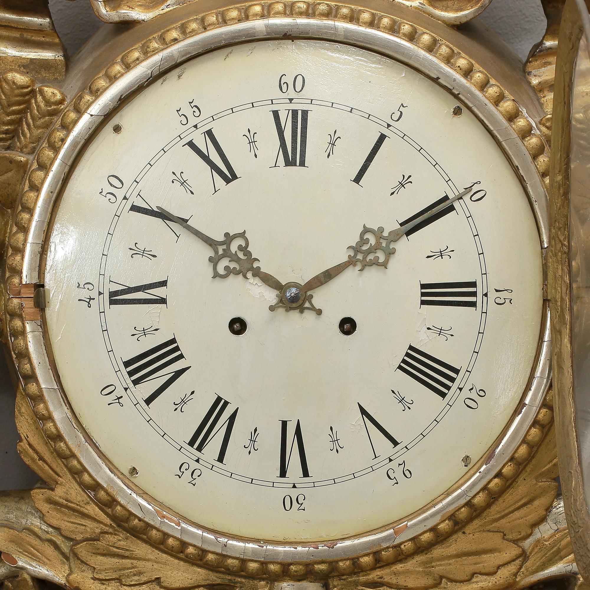 VÄGGPENDYL. Empire, 1800-talets första hälft.