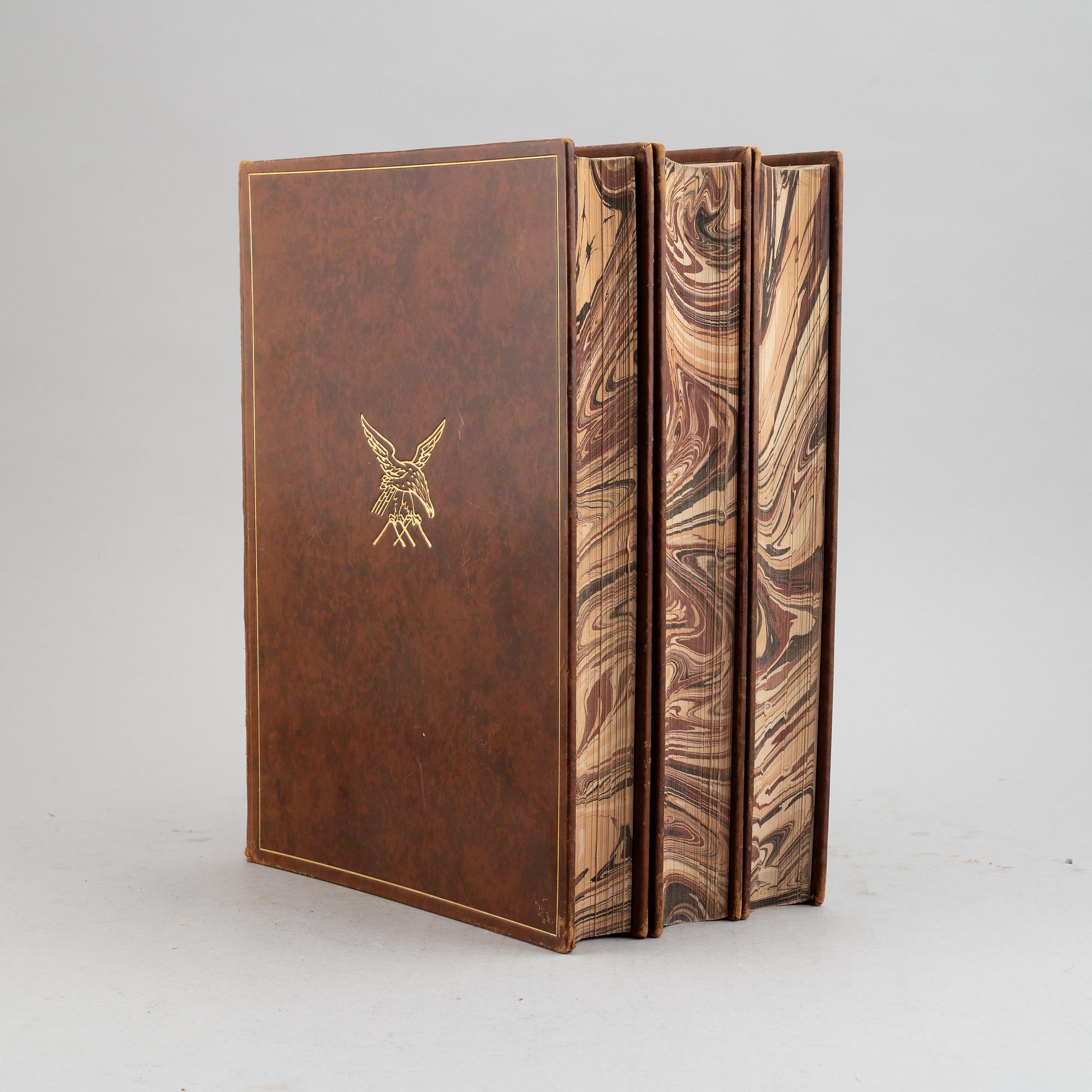 The von Wright brothers, three volumes "Svenska Fåglar", Börtzells tryckeri AB, Stockholm, 1927-1929.