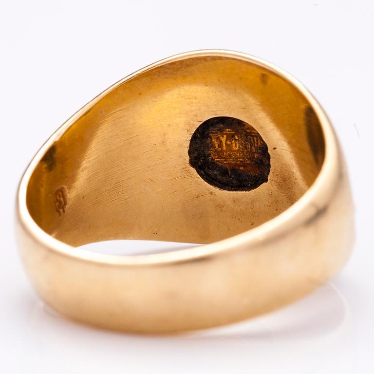 A 10K gold Harley-Davidson ring.