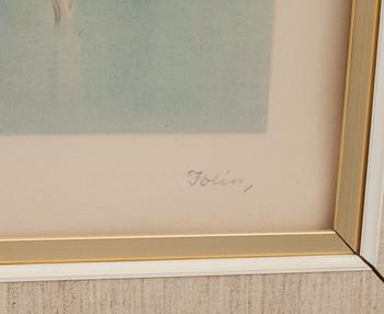 EINAR JOLIN, färglitografi, signerad och numrerad  195/360.