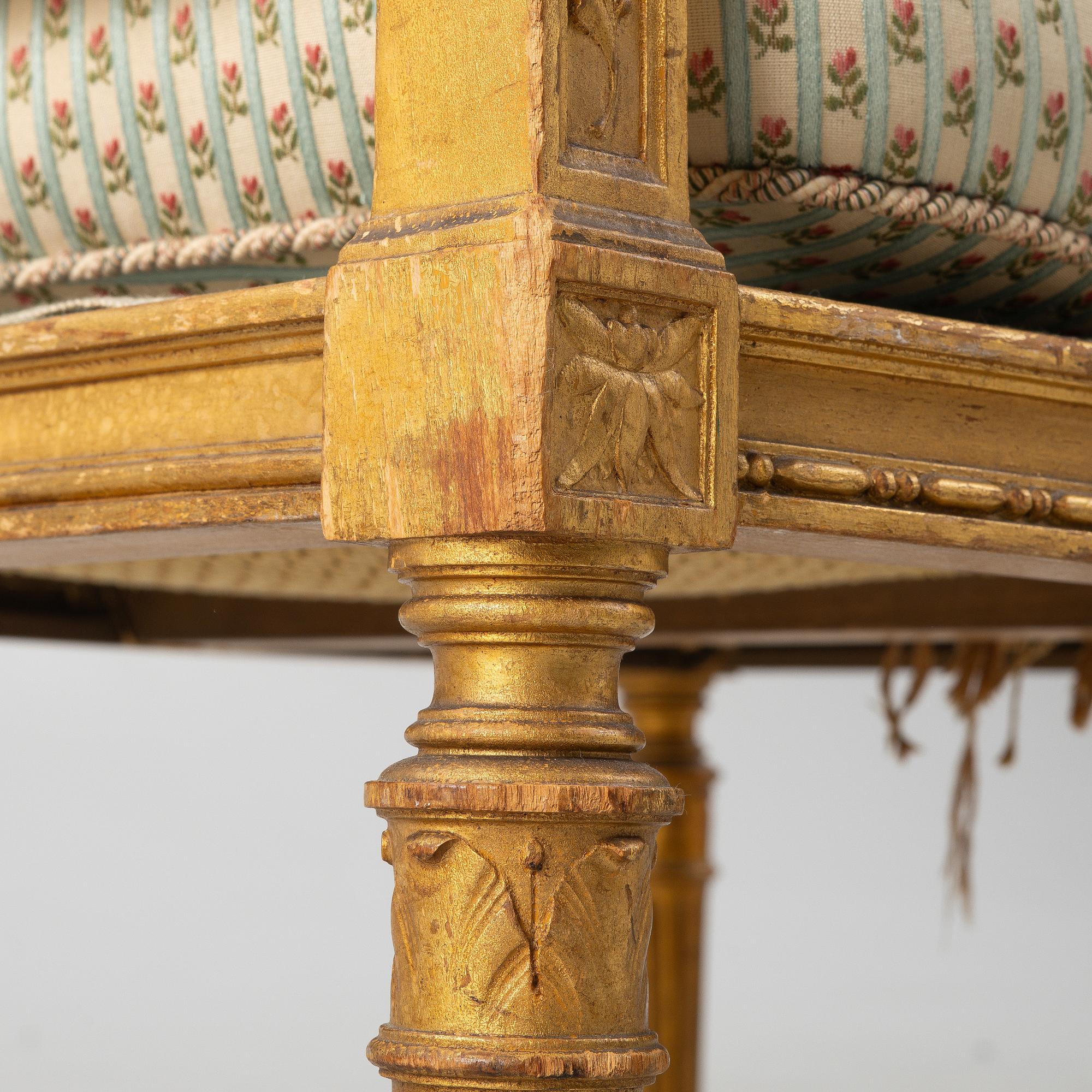 Fåtölj, Louis XVI-stil, 1800-talets slut.